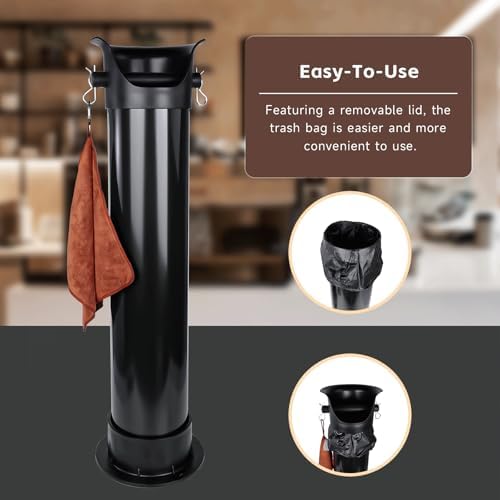 Knock Box for Espresso Grounds, 18L Floor Standing Grounds Bucket with
