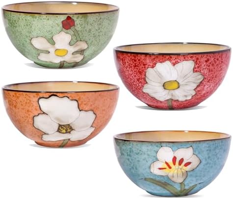 Ceramic Bowls Sets For Kitchen, 28 Ounce Mixing Bowls Ramen Bowl Set