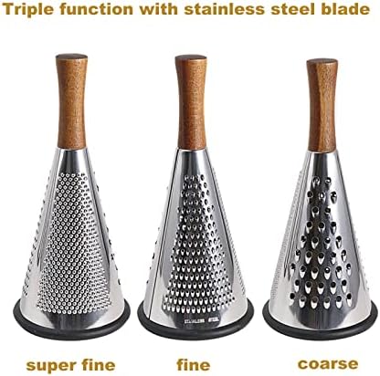 Cone Cheese Grater, Stainless Steel, XL: 11.8" X 5.1"