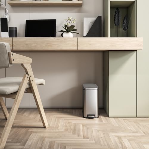 iTouchless 3 Gallon Bathroom Step Wastebasket