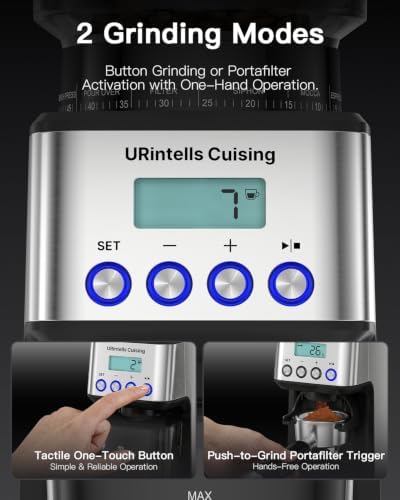 Burr Coffee Grinder, 51 Grind Settings for Espresso
