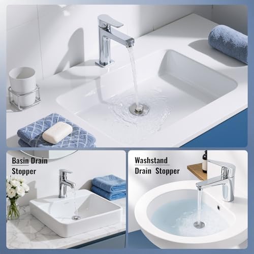 Heavy-Duty All-Metal Sink Stopper & Drain Strainer for Bathroom