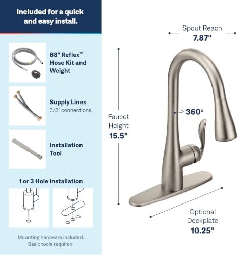 Moen Arbor Spot Resist Stainless One-Handle Pulldown Kitchen Faucet