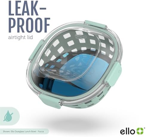 Ello DuraGlass Food Storage Glass Lunch Bowl - Meal Prep Container
