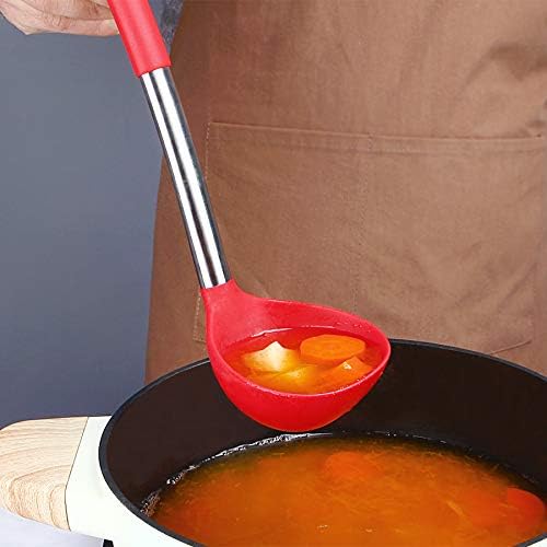 Pack of 2 Ladle Spoon, Silicone Large Spoon - Image 3