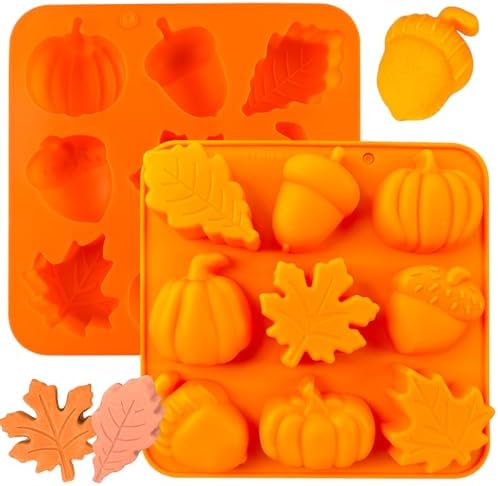 Pumpkin Molds Silicone Thanksgiving Fall Cake Mold Pumpkin Maple Leaf
