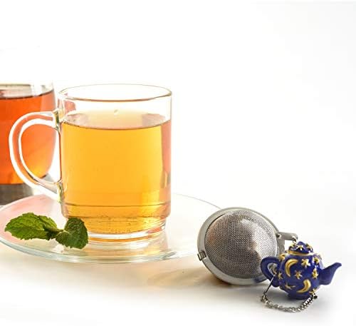 Norpro Stainless Steel Mesh Tea Ball Infuser with Teapot Weight Charm