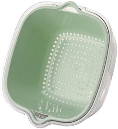 2-Pack Collapsible Colanders with Self-Draining Base, Over Sink-edge