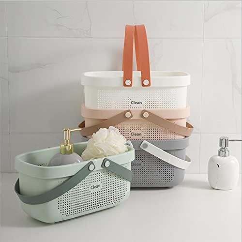 JiatuA Plastic Storage Basket with Handle, Green