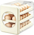 Rolling Egg Dispenser Transparent Storage Sorter Shelf