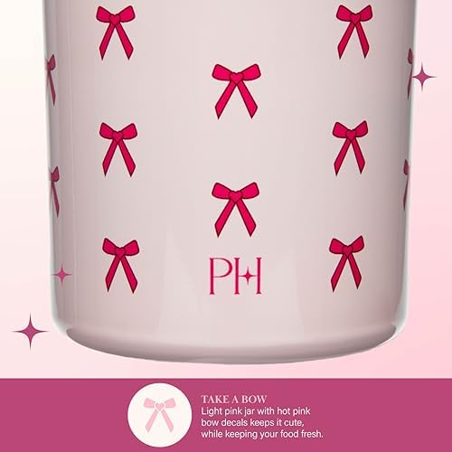 Paris Hilton Stainless Steel Food Jar, Double Wall Vacuum Sealed