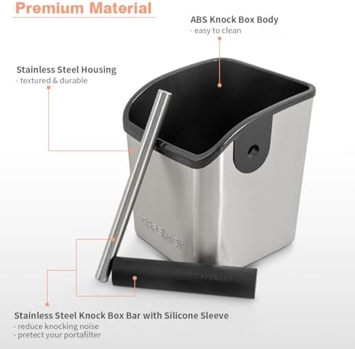 Espresso Puck Knock Box Accessories - Home Use Small Coffee Knock Box