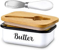 LANDNEOO Butter Dish with Lid and Butter Curler Knife - Unbreakable