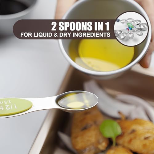 SHIKORI Magnetic Measuring Spoons Set(Multicolor-8 Pcs)