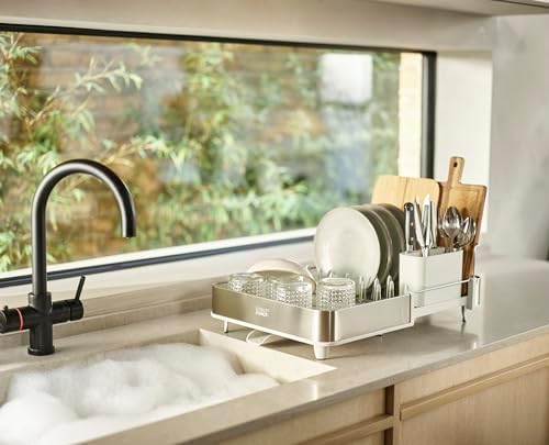 Joseph Joseph Expandable Steel Dish Drying Rack, Stainless Steel