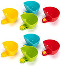 Dip Clip for Bowls Plates 8PCS Plastic Dip Clip Bowl Plate Holder Chip