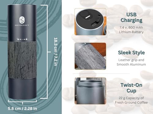Electric Stainless Steel Burr Coffee Grinder, Gray