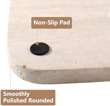 Marble Vanity Tray, Beige Stone
