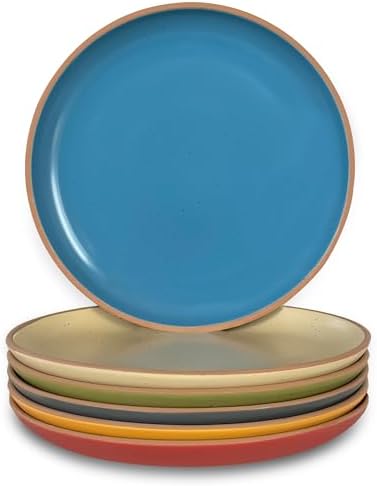 MORA Ceramic Artisan Matte Plates Set, 7.8 in - Set of 6 - The