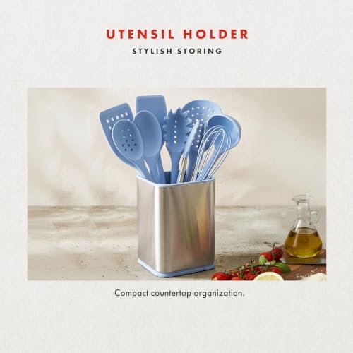 Emeril Lagasse 10-Piece Silicone Kitchen Utensil Set, Light Blue