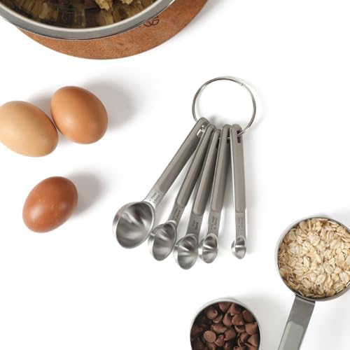 Calphalon Prime Measuring Spoons, 5-Piece Stainless Steel Measuring