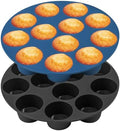 Webake Silicone Air Fryer Muffin Pan for Baking Egg Bites Silicone