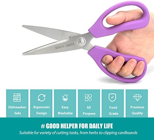 KUNIFU Detachable Kitchen Scissors, Black