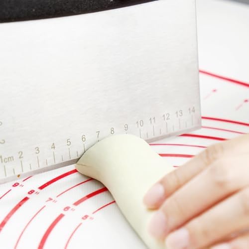 Dough Bench Scraper Engraved Measuring Scale Multipurpose