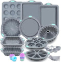 To encounter 51 Piece Silicone Baking Pan Set, Non-Stick Bakeware Set