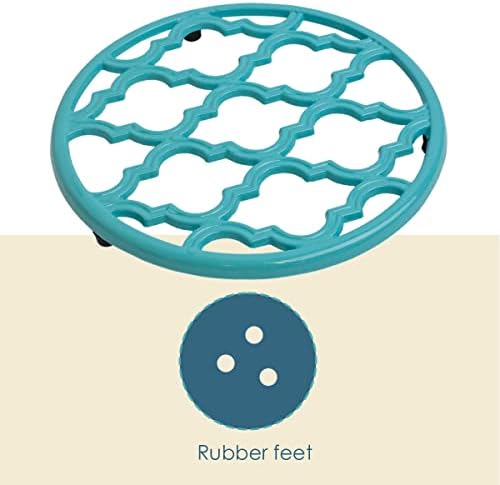 Lattice Design Kitchen Trivet For Hot Pans (Turquoise), By Home