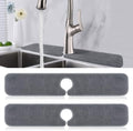 PoYang 2 Pack Faucet Mat for Kitchen Sink Splash Guard, Long 24x5 Inch