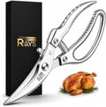 Heavy Duty Poultry Shears, Spring Loaded Kitchen Scissors for Chicken