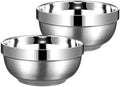 Yalin Set of 2 Heat Insulated Stainless Steel Bowls, SUS 304, Double