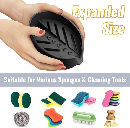 NiHome Silicone Sponge Holder for Scrub Daddy Mommy