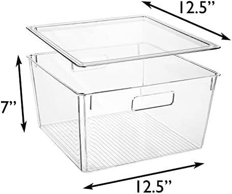 ClearSpace Plastic Storage Bins with Lids, XL, 4 Pack