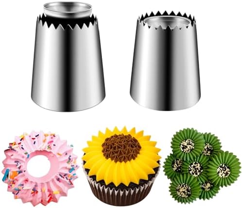 Suuker Large Piping Tips Piping Tips Set, Stainless Steel