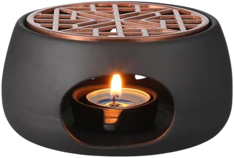 1 Set Ceramic Teapot Warmer Heating Base, Japanese Style 4.72x2.36