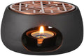 1 Set Ceramic Teapot Warmer Heating Base, Japanese Style 4.72x2.36
