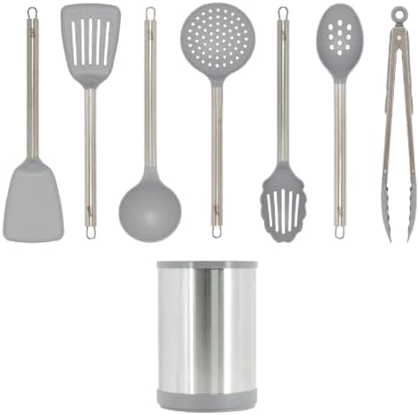 Glad Kitchen Utensils Set, 8pcs - Nonstick Cooking Tools with