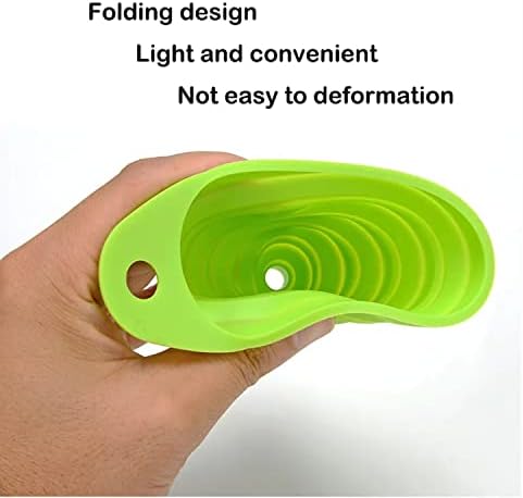 Set of 4 Silicone Collapsible Kitchen Funnel - X-Small to Large Sizes