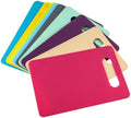 6pcs Mini Plastic Cutting Boards with Hanging Hole, Non Slip PP