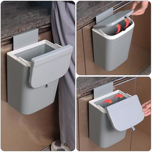 3.2 Gallon Plastic Hanging Kitchen Compost Bin