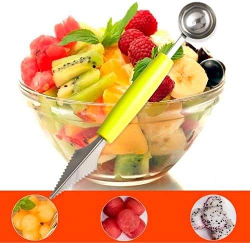 2 Pcs Stainless Steel Melon Baller Scoop,Fruit Decoration Carving