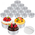 18Pcs 4 Inch Round Cake Pan, Nonstick Aluminum Baking Pans with