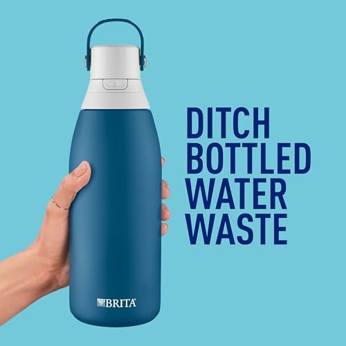 Brita Stainless Steel Premium Filtering Water Bottle, BPA-Free