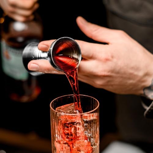 Jigger For Bartending, 2 PCS Double Shot Measuring Cup Premium 304