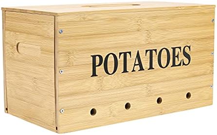 Potato Storage, Bamboo Storage Bin for Potato, Kitchen Storage