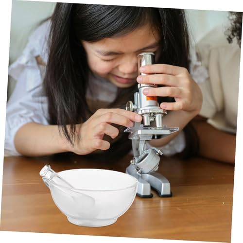 Glass Pestle Bowl Set, Heavy Duty Grinding Bowl for Kitchen Laboratory