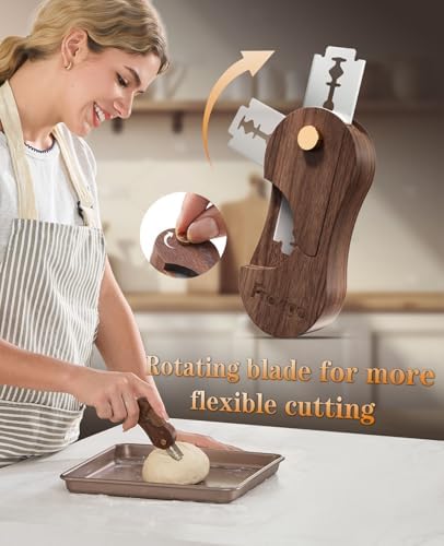Bread Lame, Scoring Tool for Sourdough with 5 Retractable Razor