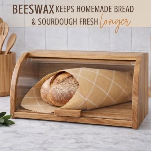 Nectar & Nest Beeswax Wraps, XL Bread Wrap